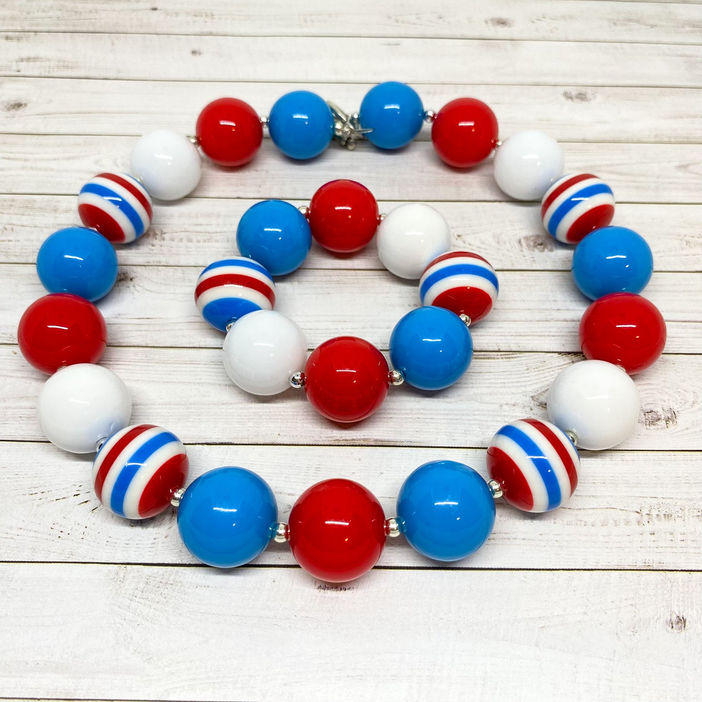 Firecracker Bubblegum Necklace and Bracelet