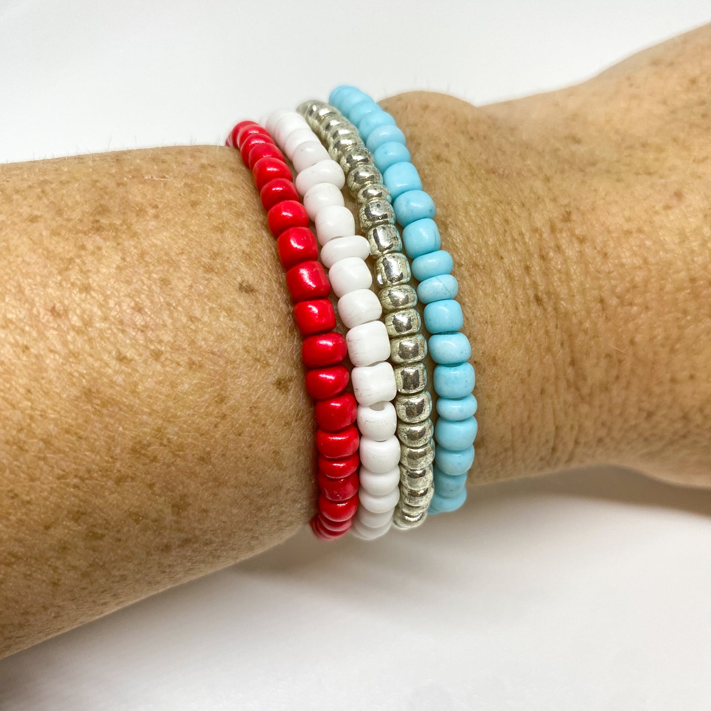 Liberty Seed Bead Bracelet Set