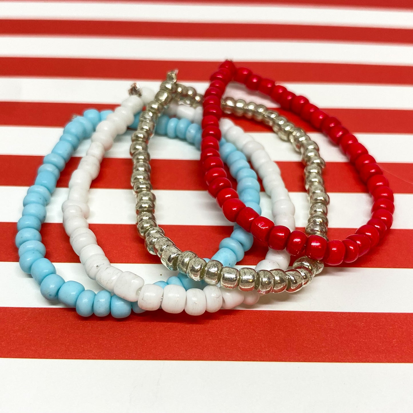 Liberty Seed Bead Bracelet Set