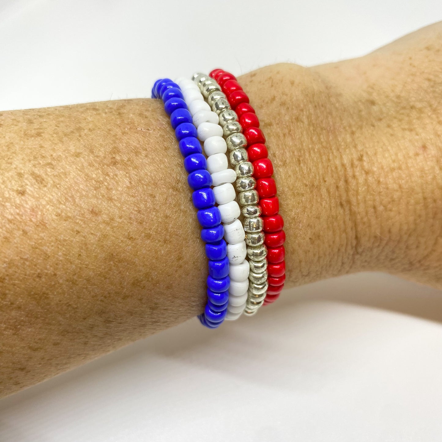 Firework Seed Bead Bracelet Set