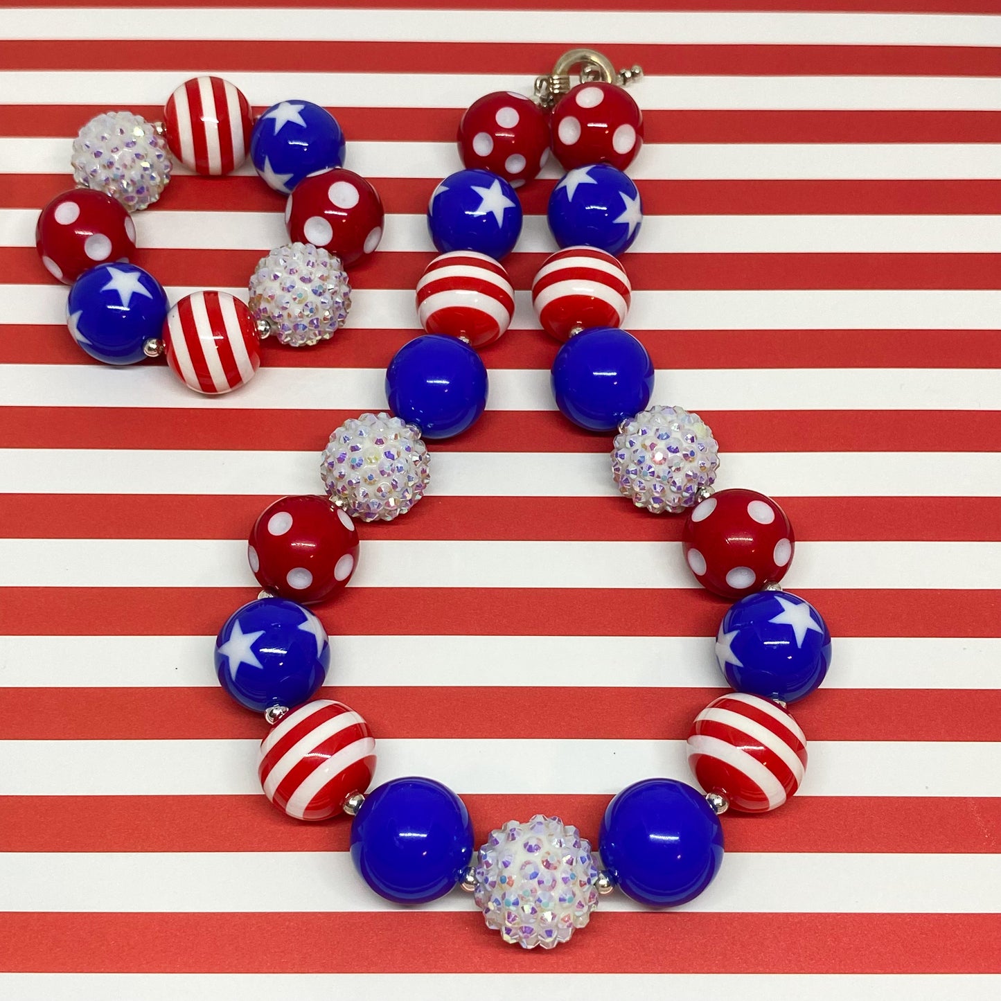 Liberty Bubblegum Necklace and Bracelet