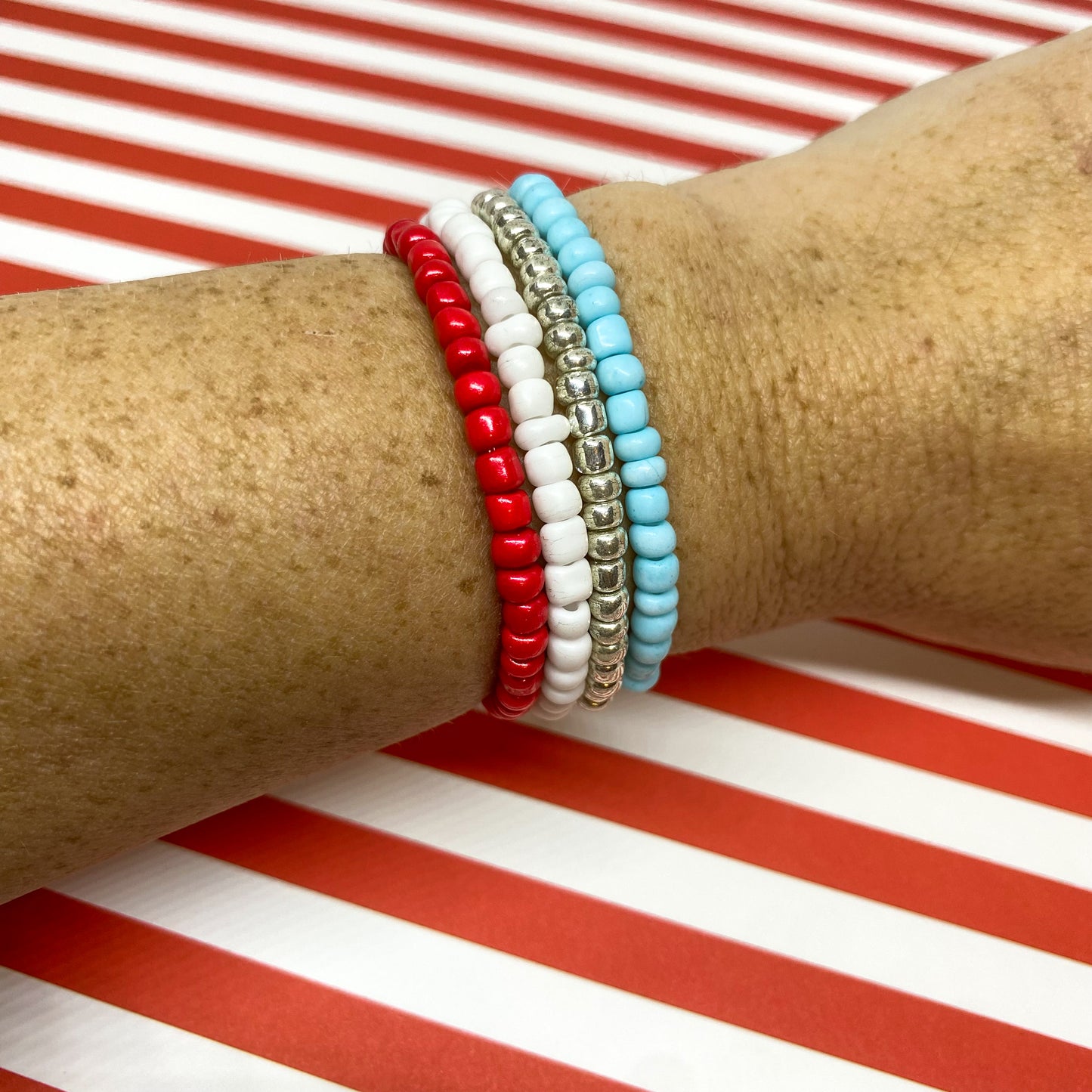 Liberty Seed Bead Bracelet Set