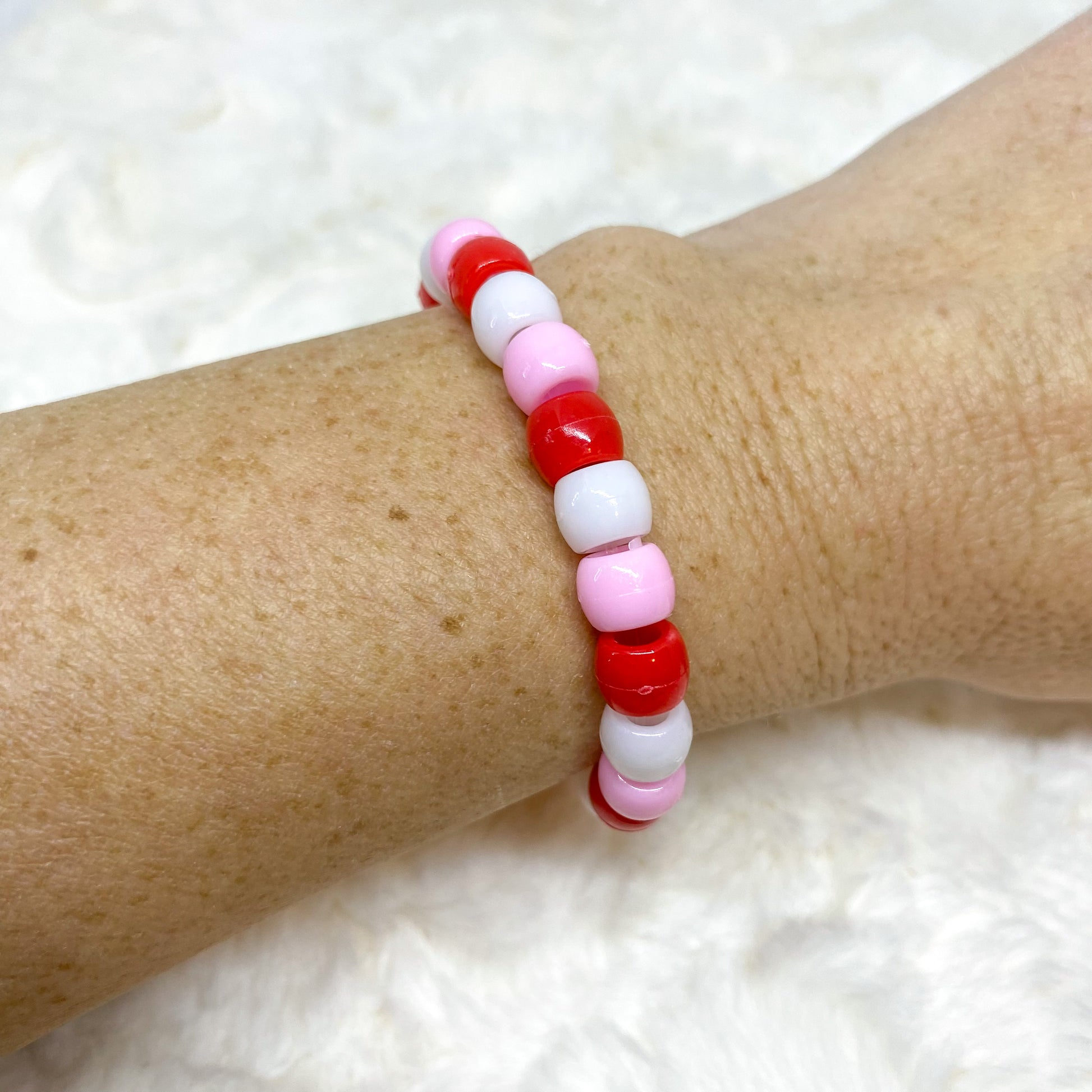 Valentine's Day Pony Bead Assortment, Vday Beads for Bracelet
