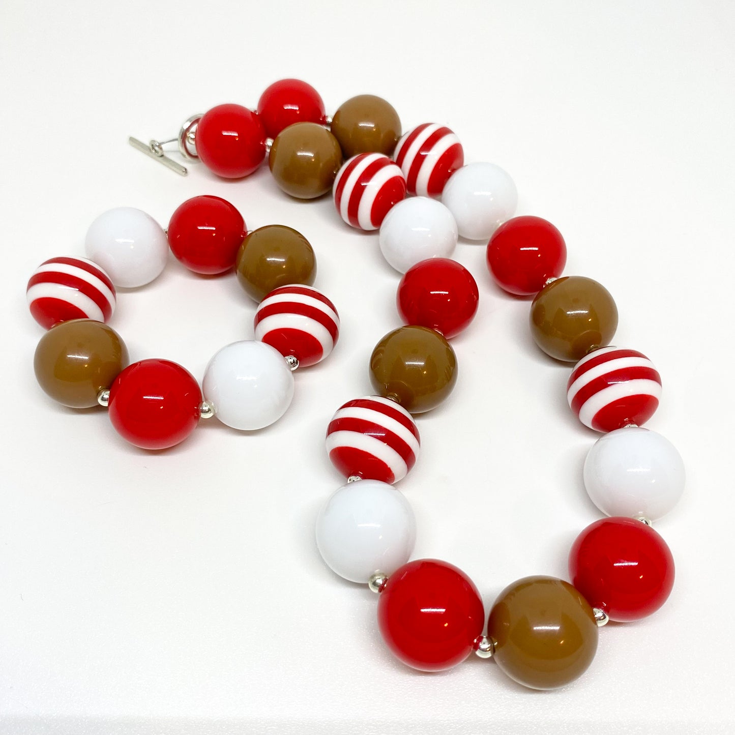 Gingerbread Bubblegum Necklace and Bracelet