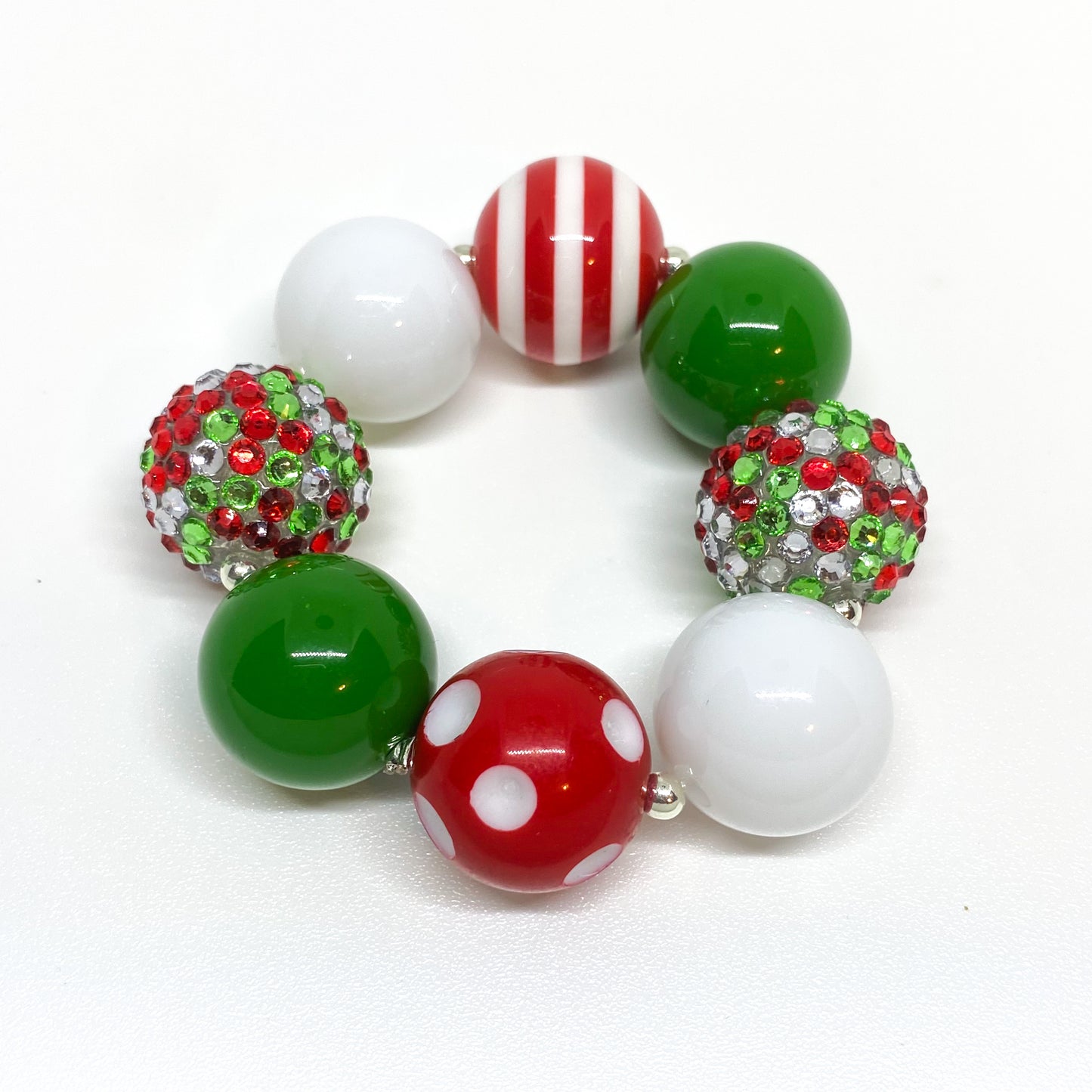 Christmas Bubblegum Necklace and Bracelet