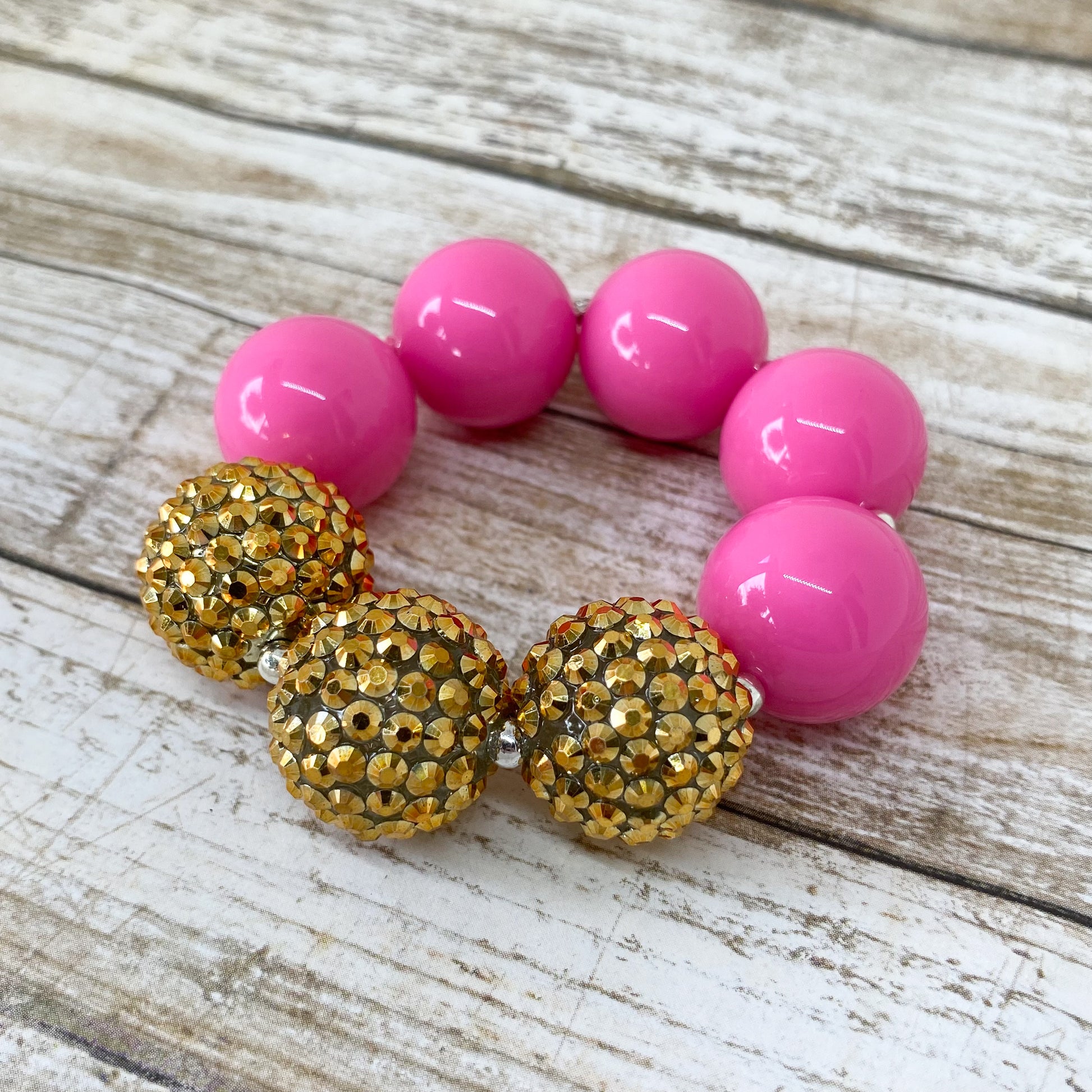 Pretty In Pink Chunky Bubblegum Necklace OR Bracelet Ages 3+ Spring Su –  Big Sky Jewels