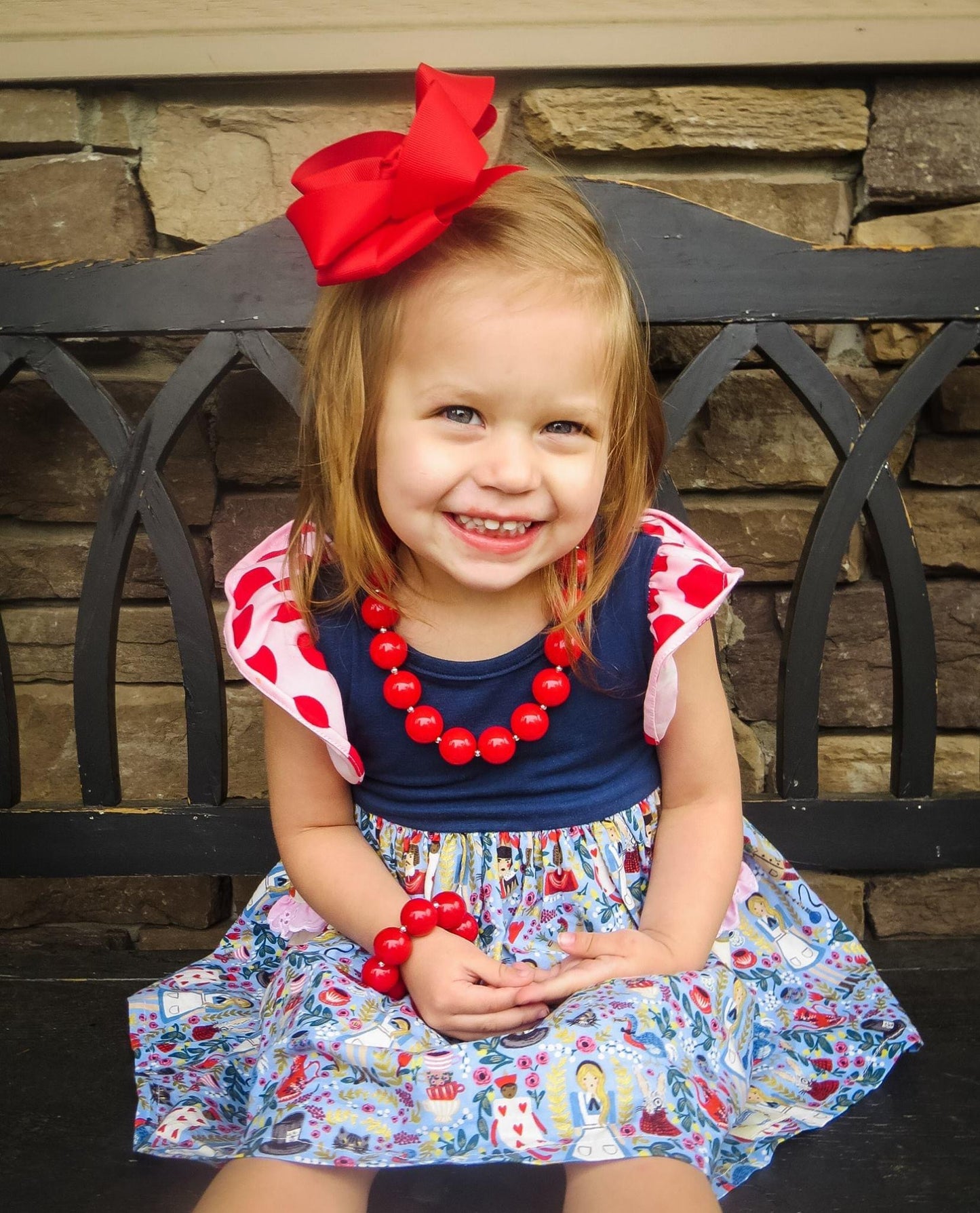 Red Bubblegum Necklace and Bracelet