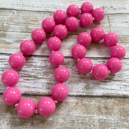 Pink Bubblegum Necklace and Bracelet