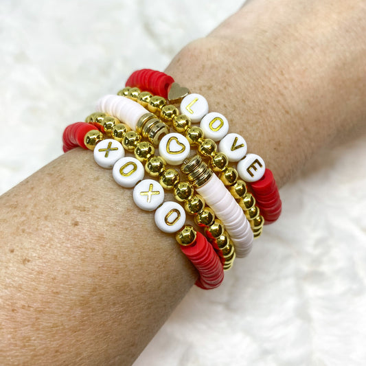 Valentine Heishi Bracelets