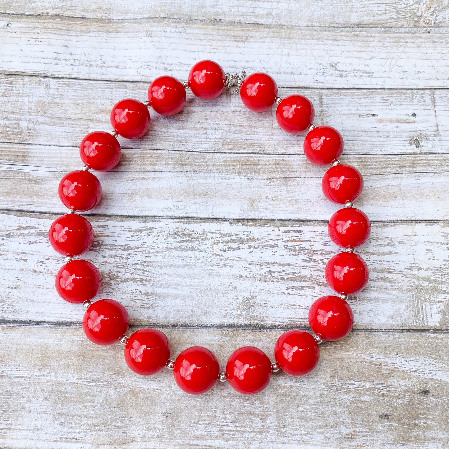 Red Bubblegum Necklace and Bracelet