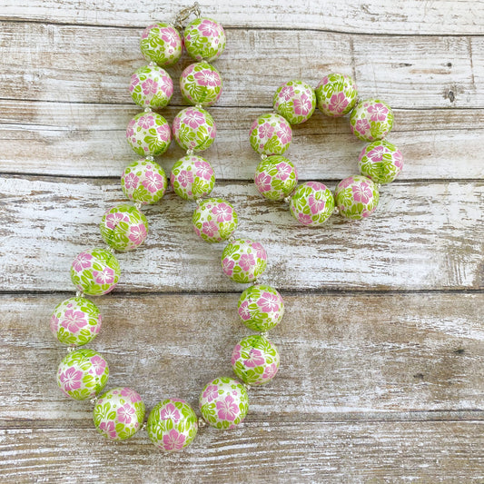 Tropical Chunky Bubblegum Necklace