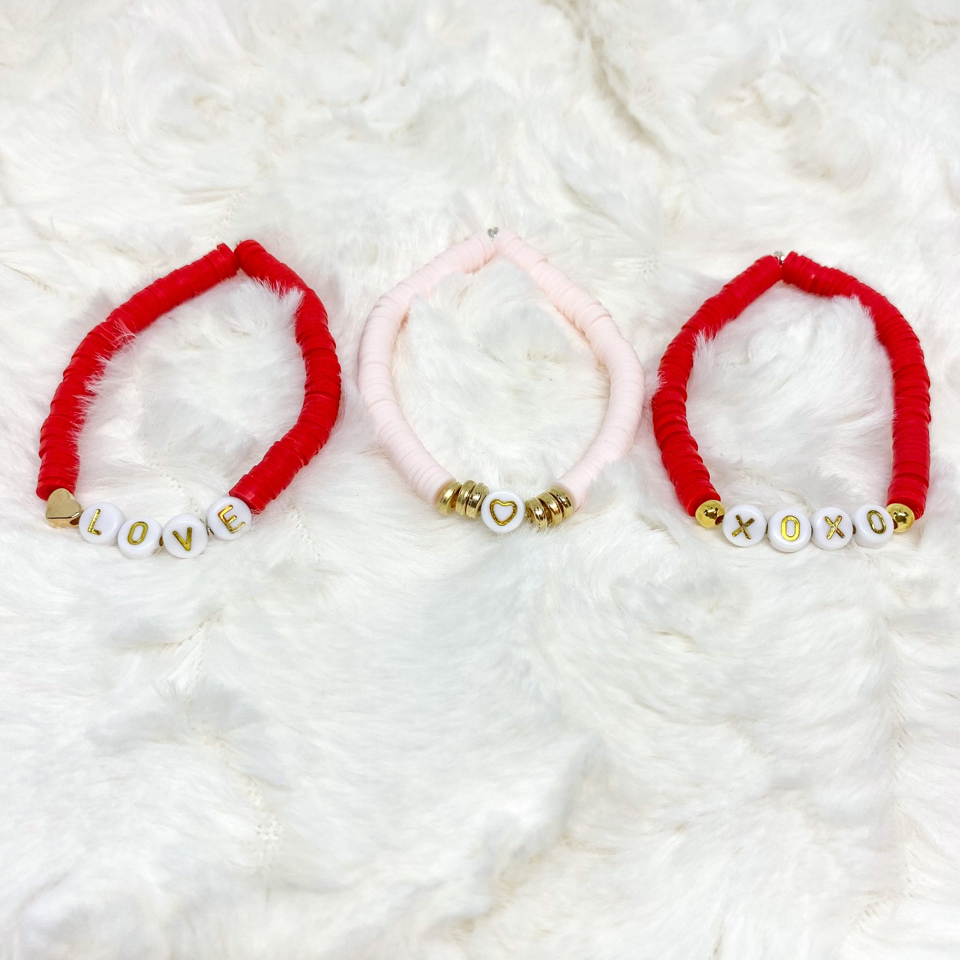 Valentine Hearts Pony Bead Bracelet – Kiley's Korner Boutique