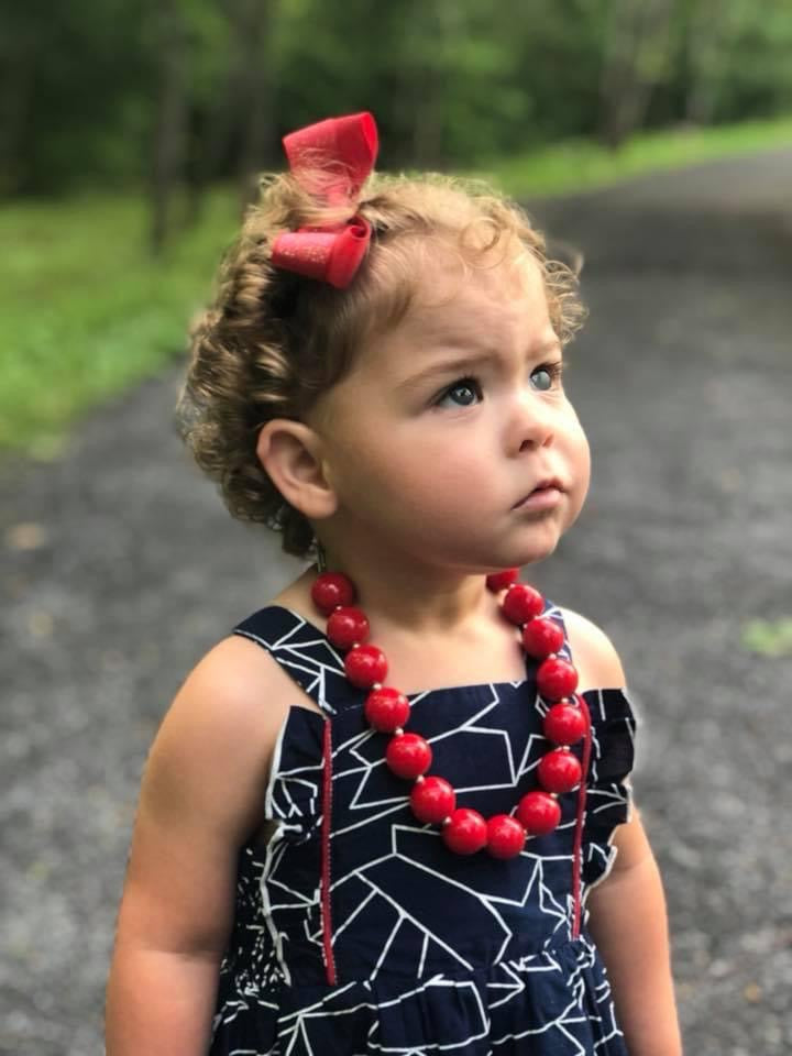 Red Bubblegum Necklace and Bracelet