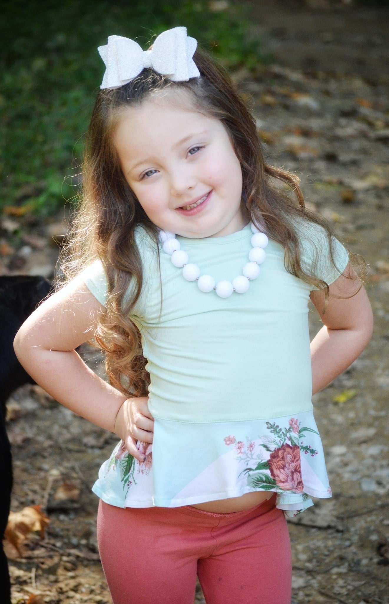 Solid White Bubblegum Necklace and Bracelet