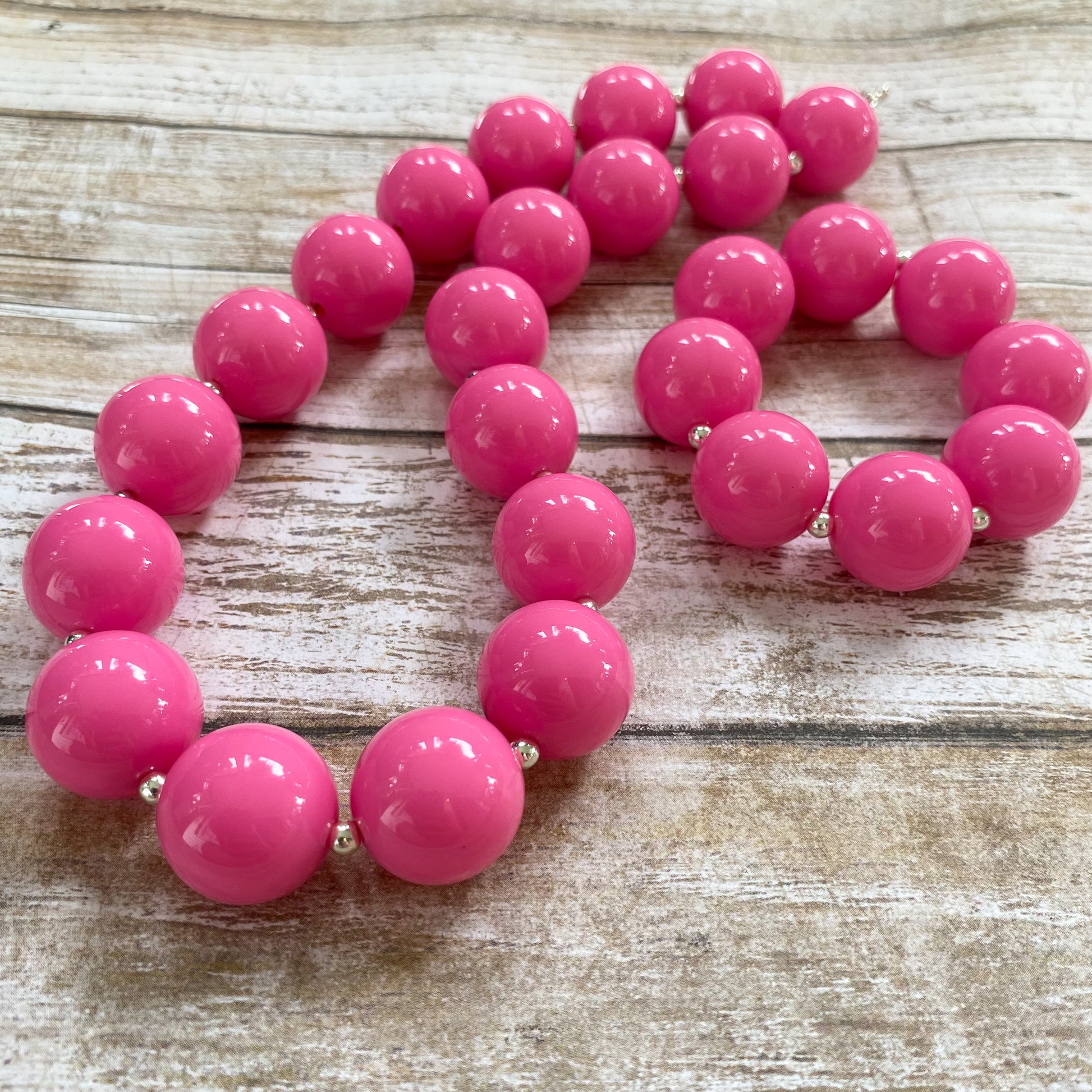 Pink Chunky Bracelet, Chunky Jewelry, Chunky Necklace, Bubblegum Bracelet,  Girls Pink Bracelet, Toddler Bracelet, Pink Jewelry, Photo Prop 