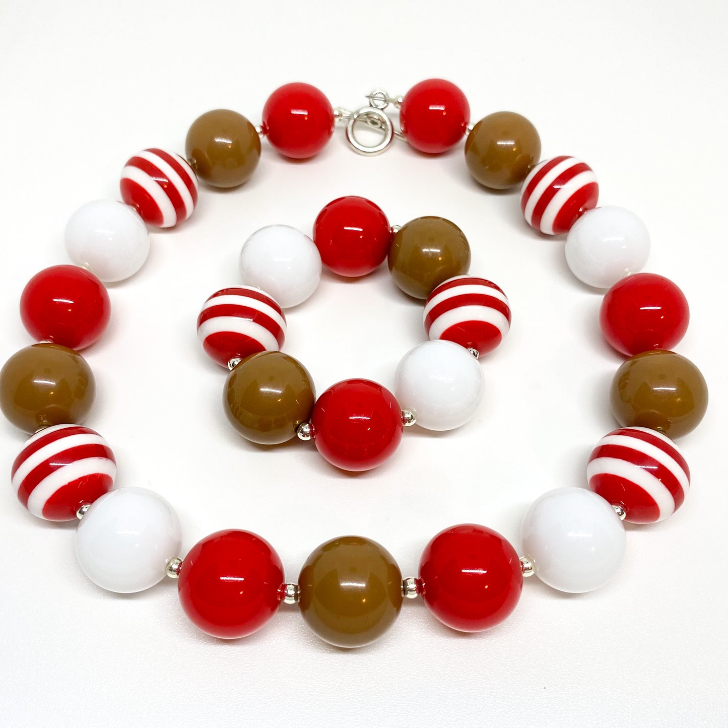 Gingerbread Bubblegum Necklace and Bracelet